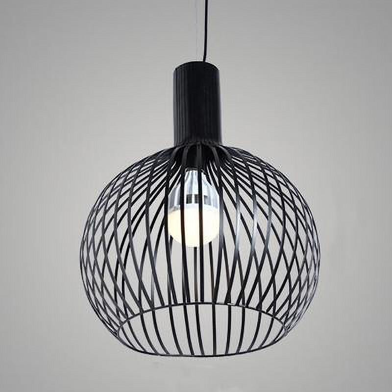 metal cage ceiling light